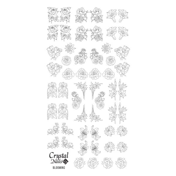 Water Decal - Blooming Black