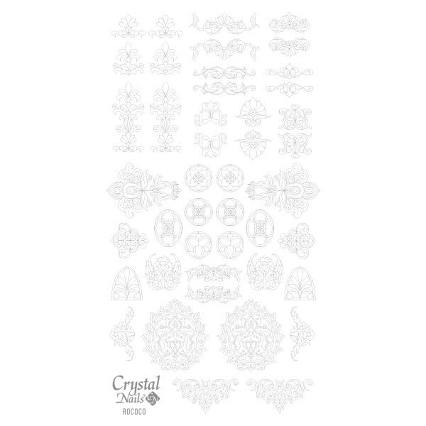 Water Decal - Rococo Silver