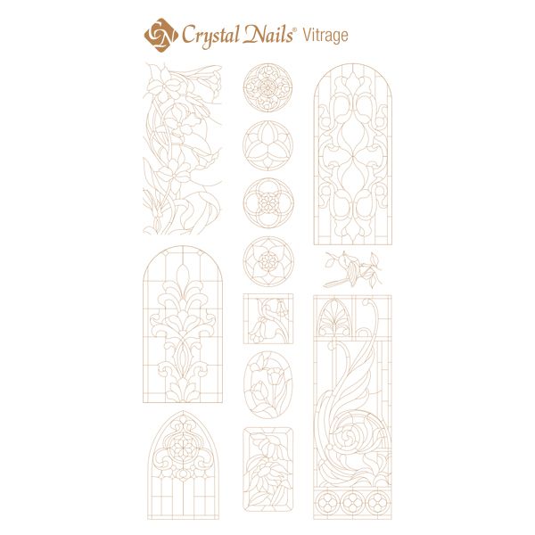 Water Decal - Vitrage Gold