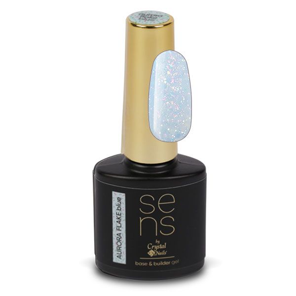 SENS Aurora Flake Base & Builder Gel Blue