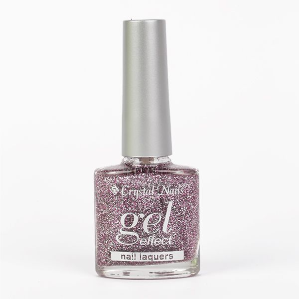 Gel Effect Nail Polish - 43 Glitter Pink