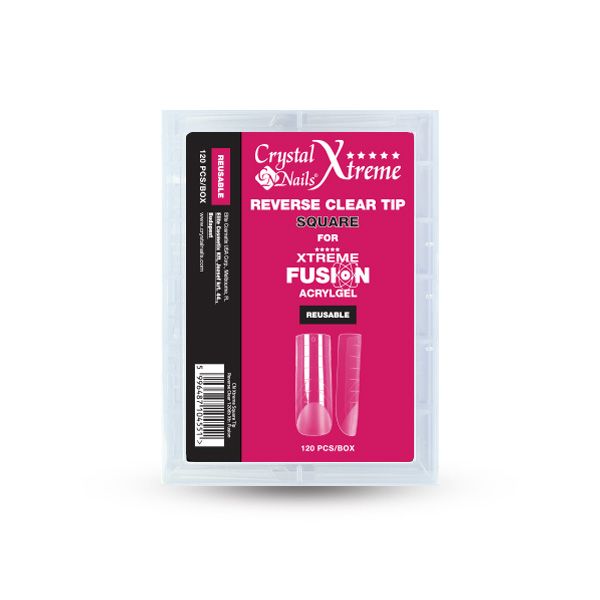 Xtreme Fusion AcrylGel Universal Half Reverse Tip (120pcs) - Square