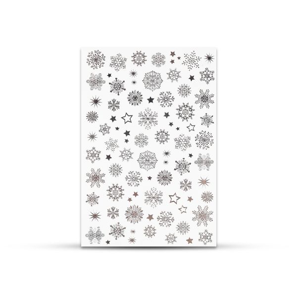 Water Decal - Silver Snow