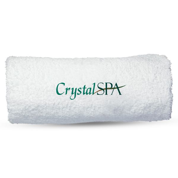 White Towel with Crystal Spa Logo