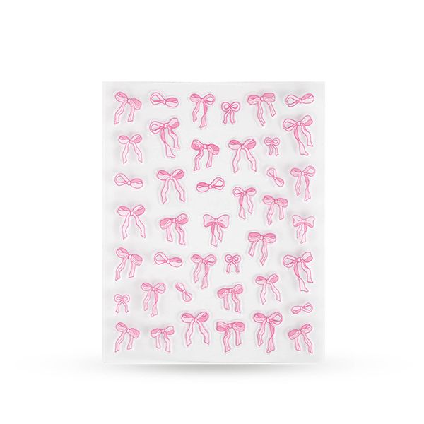 Nail Sticker (CN-29) Pink Bow