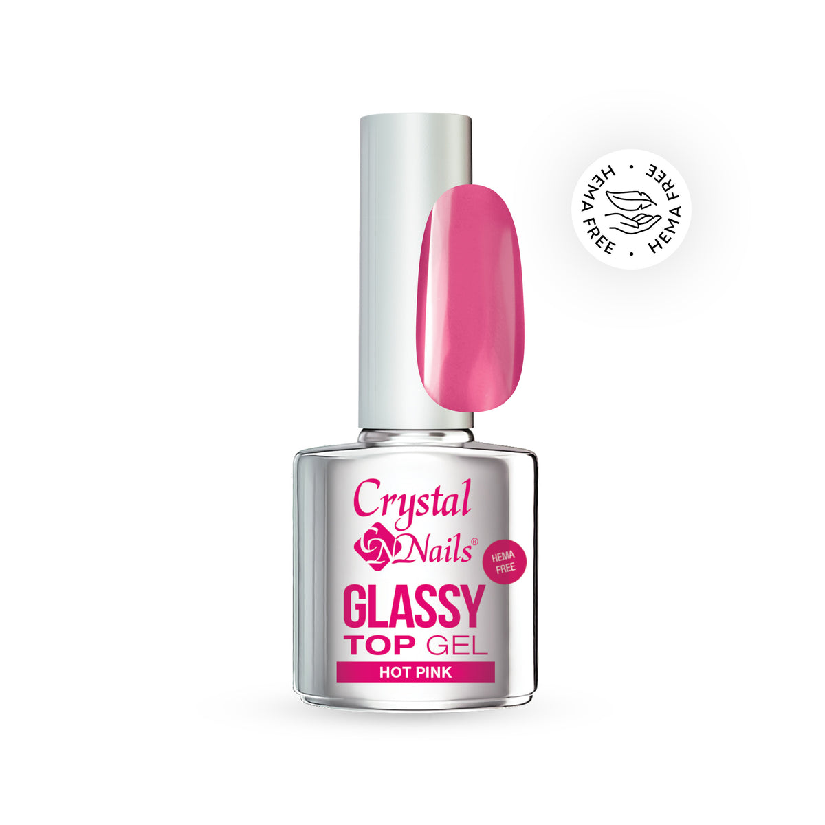 Glassy Top Gel - Hot Pink (4ml)